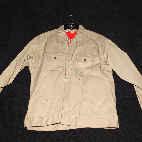 Vintage VTG Dickies Tan Lined Work Jacket Size 50 Regular